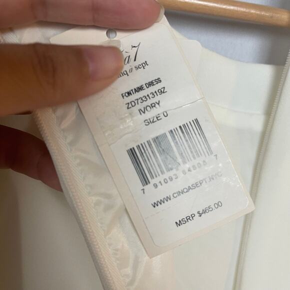 Cinq a Sept NWT Dress Ivory Size 0 NWT $495 - Picture 9 of 11